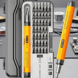 Type C Şarjlı Mini Elektrikli Tornavida 38 Uçlu Manyetik Tamir Kiti