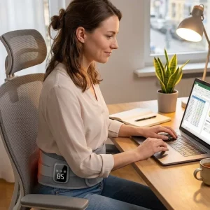 USB Şarjlı Isıtmalı Bel Masaj Kemeri 3 Farklı Masaj Modu