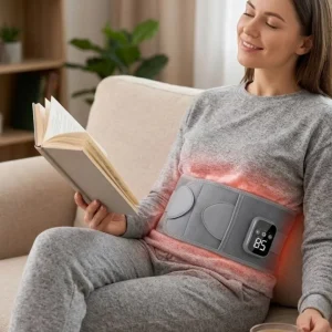 Kablosuz Isı Terapili Bel Kemeri 3 Masaj Modlu USB Şarjlı Tasarım