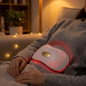 Şarjlı Kızılötesi Isı Terapili Titreşimli Bel ve Rahim Destek Kemeri USB 45-50 Derece Ayarlı