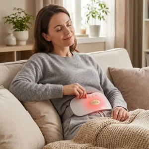 USB Şarjlı Kızılötesi Isıtmalı Titreşimli Kadın Bel ve Karın Masaj Kemeri