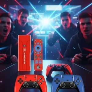 Retro Android Game Stick 64GB 10K HD Çift Kişilik Oyun Konsolu