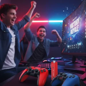 10K HD Android Oyun Konsolu 64GB Çift Kumandalı TV Stick