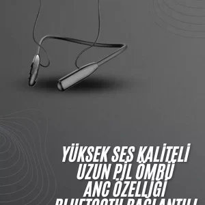 100 Saat Bluetooth Kulaklık Dijital Göstergeli ANC Özelliği Kablolu