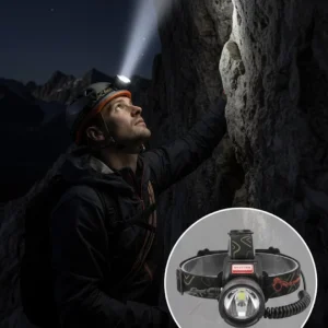 Çok Fonksiyonlu LED Kafa Feneri Ayarlanabilir Odaklı