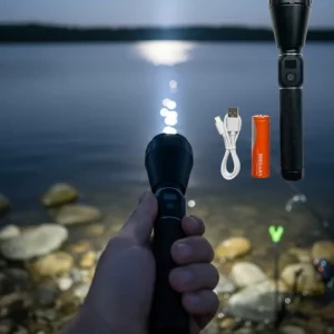 60W Güçlü LED El Feneri 6000 Lümen Uzun Mesafe Aydınlatma Seti