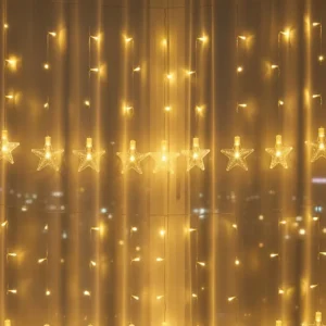 20 Yıldızlı LED Şerit Işık 5W Güç İç Mekan Parti ve Vitrin Süsleme