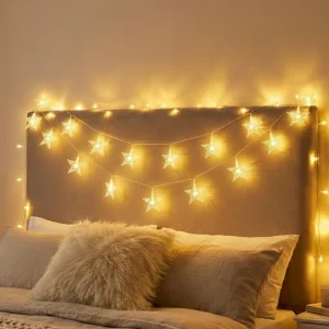 Dekoratif Yıldız LED Aydınlatma 5 Metre Sabit Işık İç Mekan Kullanım