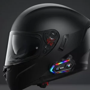Yeni Nesil Bluetooth 5.3 Motosiklet Intercom RGB Işıklı 1000m Mesafeli