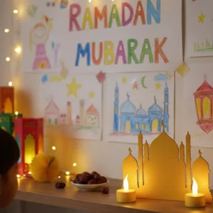 3D Cami Masa Üstü Dekor 2 Pilli LED Mumlu Hediye Set