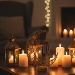 3D Hilal Cami Biblo 20x20 cm Özel Tasarım Özel Baskı Ürün