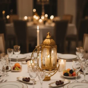 3D Hilal Dekorasyonu Özel Baskı Premium Tasarım