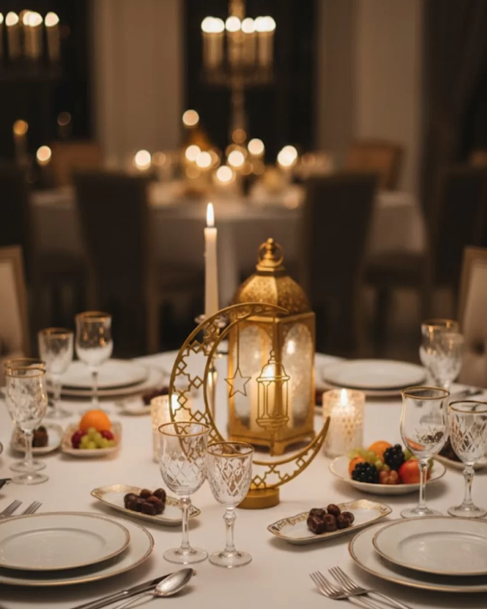 3D Hilal Dekorasyonu Özel Baskı Premium Tasarım