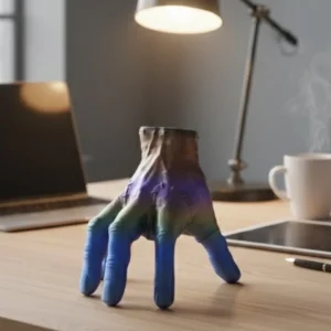 3D Tasarım Rengarenk El Biblo 27x22 cm Özgün ve Şık Aksesuar