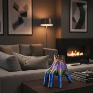 3D Rengarenk El Dekoratif Heykel 27x22 cm Büyük Boy Modern Tasarım