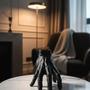 3D Modern Siyah El Heykeli 27x22 cm Konsol ve Raf Üstü Dekor