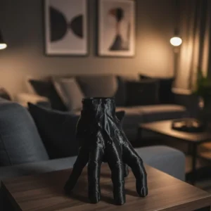 3D Siyah El Dekoratif Heykel 27x22 cm Büyük Boy Modern Tasarım