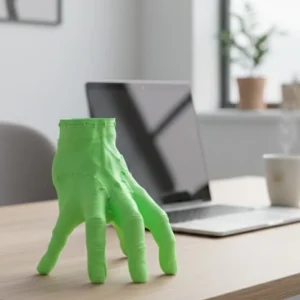 3D Yeşil El Tasarım Dekor 27x22 cm Büyük Boy Şık Obje