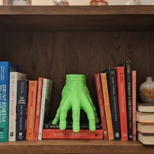 3D Modern Yeşil El Heykeli 27x22 cm Raf ve Konsol Üstü Dekor