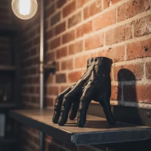 3D Siyah El Tasarım Dekor 17x16 cm Konsol ve Şömine Üstü Obje