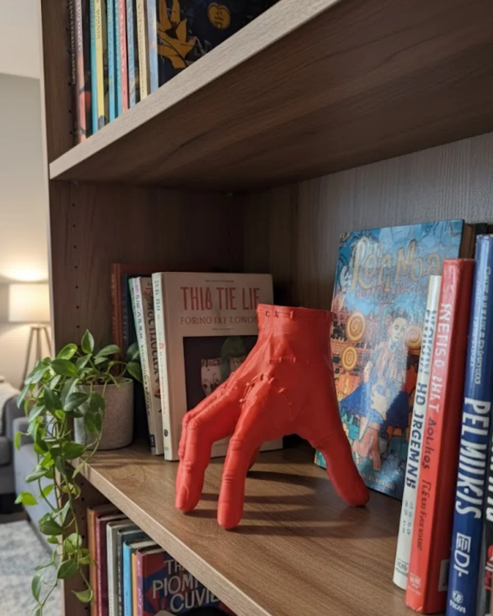 3D Modern Kırmızı El Obje 17x16 cm Ev ve Ofis Dekorasyonu