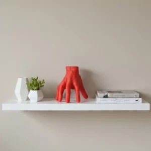 3D Kırmızı El Biblo 17x16 cm Sanatsal ve Dikkat Çekici Dekor