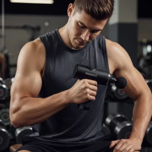 Şarjlı Masaj Tabancası 4 Başlıklı Mini Masaj Tabancası ve Masaj Aleti