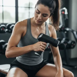 4 Başlıklı Darbeli Şarjlı Masaj Aleti Tabancası Kablosuz