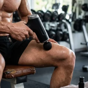 Profesyonel Masaj Tabancası Sporcu Masaj Aleti 4 Başlıklı Şarjlı Titreşimli