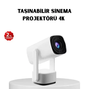 720p HD Projeksiyon Cihazı – Uzun Ömürlü Ampul Canlı Renkler ve Evde Sinema Keyfi