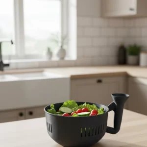 Süzgeçli Hazneli Sebze Yıkama Kabı Pratik ve Dayanıklı Mutfak Yardımcısı