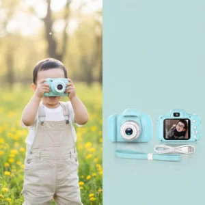 Mavi Mini HD Dijital Kamera Video ve Fotoğraf Çekimli Şarjlı Taşınabilir Kayıt Cihazı