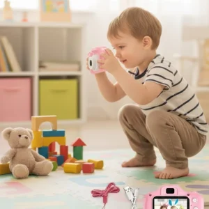 Taşınabilir HD Dijital Kamera Video Kayıt Fotoğraf Çekim USB Bağlantılı Şarjlı