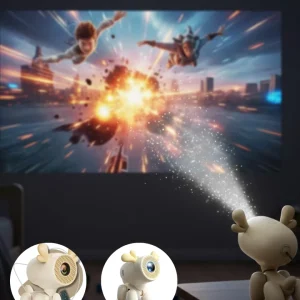 Döner Başlıklı Akıllı Projeksiyon HDMI USB TF Girişli