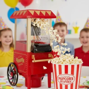 5 Dakikada Popcorn Hazırlayan Yağsız Patlatma Makinesi