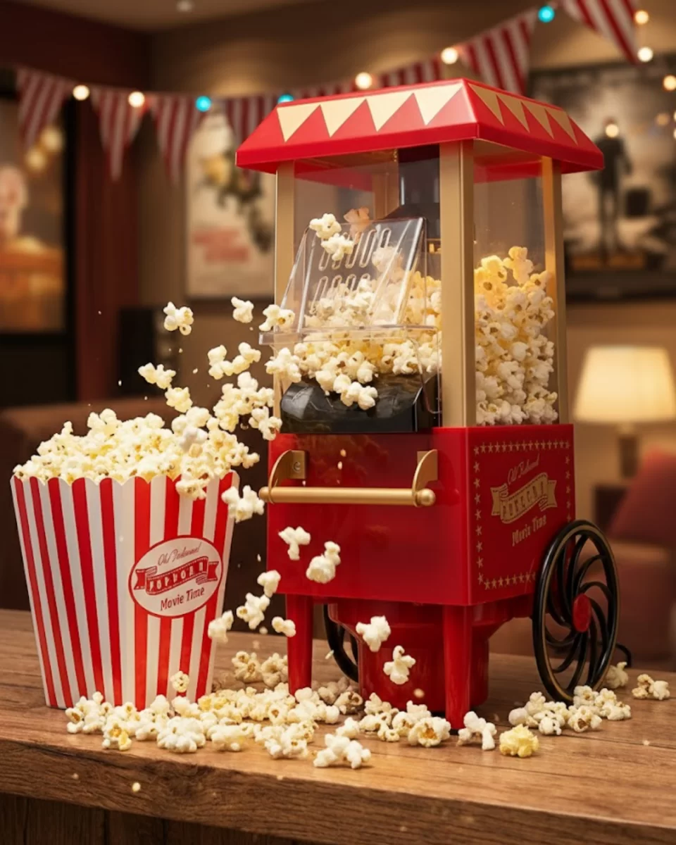 Sıcak Hava Teknolojili Yapışmaz Popcorn Makinesi