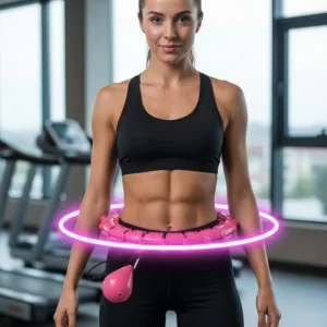 Evde Spor İçin Akıllı Hula Hoop Çemberi Bel İnceltici Mor