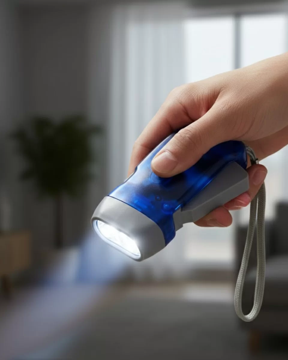 Kendiliğinden Şarjlı El Feneri Pilsiz Manuel Şarjlı Güçlü Işık