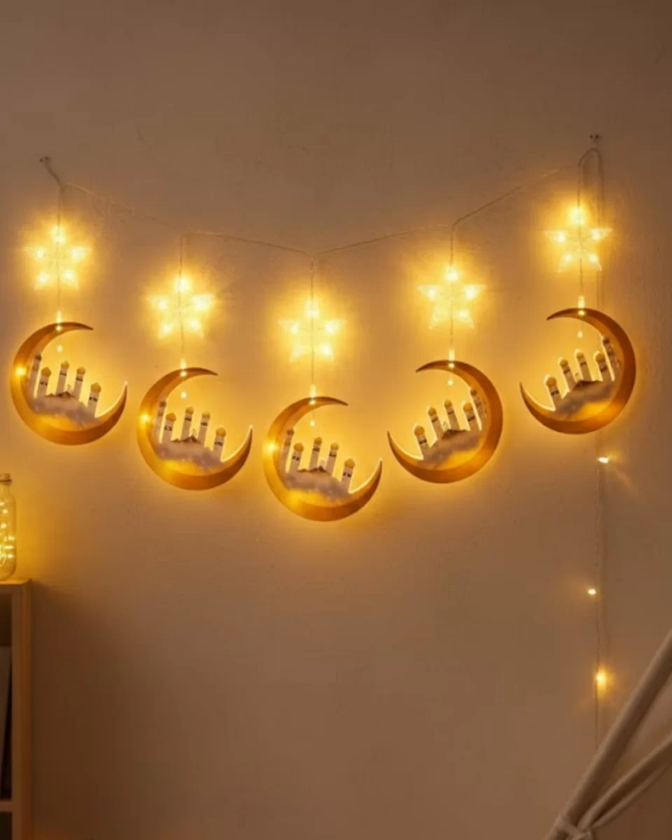 Ev İçi Ramazan LED Aydınlatma Saçağı 3 Metre Şık Tasarım