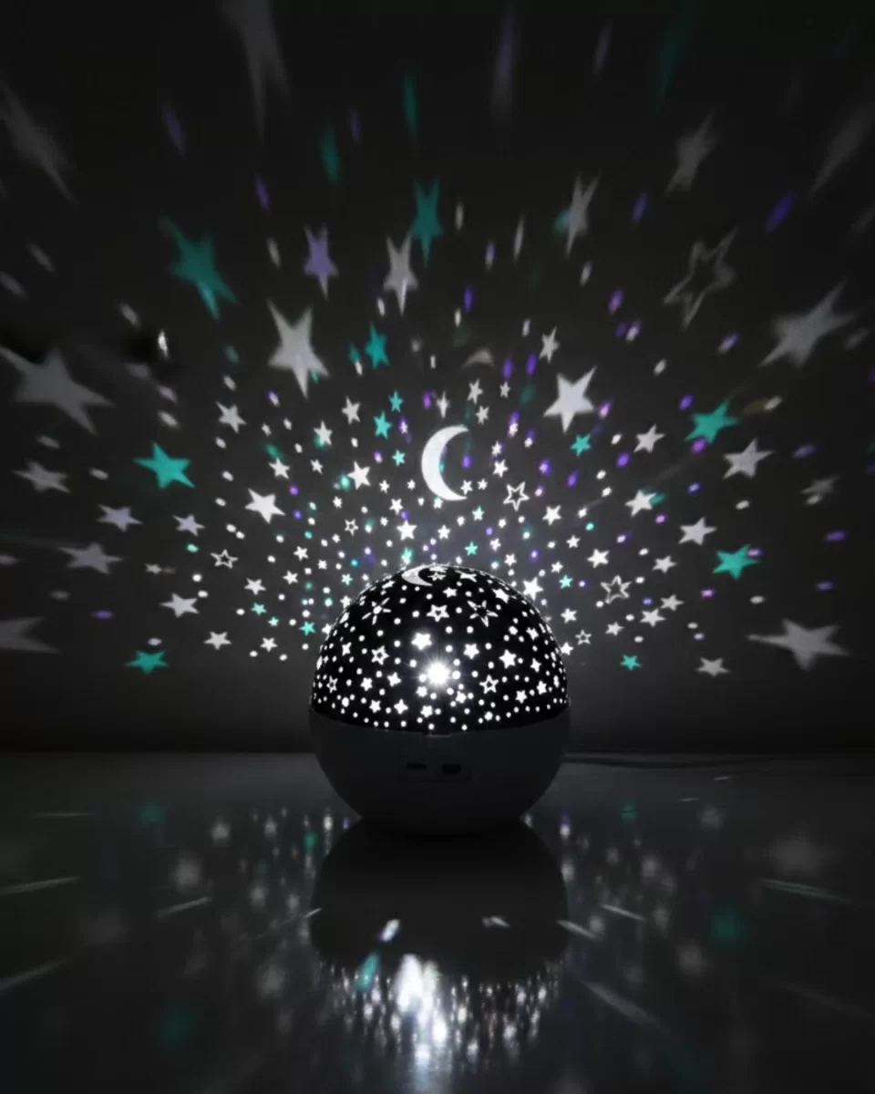Zaman Ayarlı Fişli Yıldız Projektör Ortam Lambası