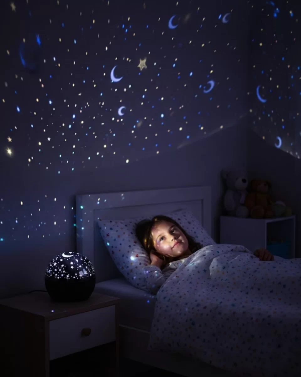 Sesle Tepki Veren Yıldız Projektör Gece Işığı