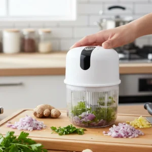 Elektrikli Sarımsak Doğrayıcı Hafif ve Taşınabilir