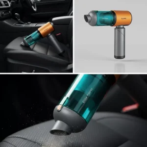 Araç İçin El Tipi Süpürge Güçlü Motor ve Uzun Pil Ömrü