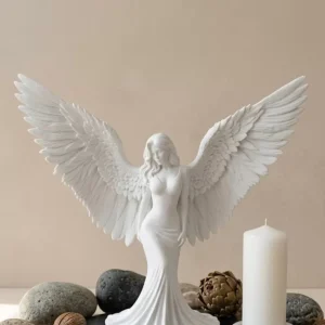 Minimalist Melek İnsan Figürlü 3D Heykel Dekoratif Biblo Ev Dekoru