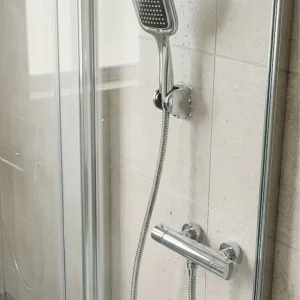 Siyah Duş Başlığı Seti Spiral Hortumlu El Duşu ve Duvar Askısı Banyo Seti