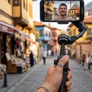 Telefon Gimbal Stabilizer Video Sabitleyici Vlog Çekim Aparatı