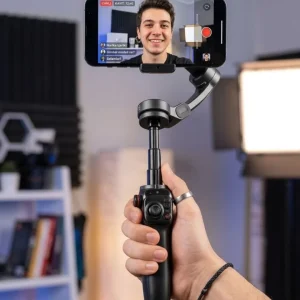 3 Eksen Telefon Gimbal Stabilizer Video Sabitleyici Vlog ve Çekim Aparatı