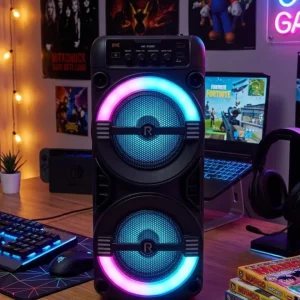 Kablosuz Bluetooth Hoparlör LED Işıklı USB ve TF Kart Destekli