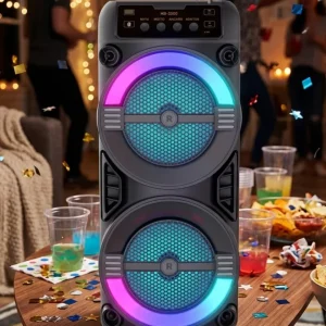 LED Işıklı Kablosuz Bluetooth Hoparlör USB TF Kart Destekli