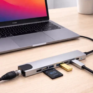 Type C Hub Çoklayıcı 8 Port USB HDMI RJ45 Kart Okuyucu